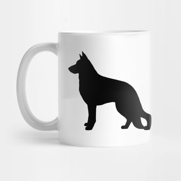 German Shepherd Dog Silhouette by Coffee Squirrel